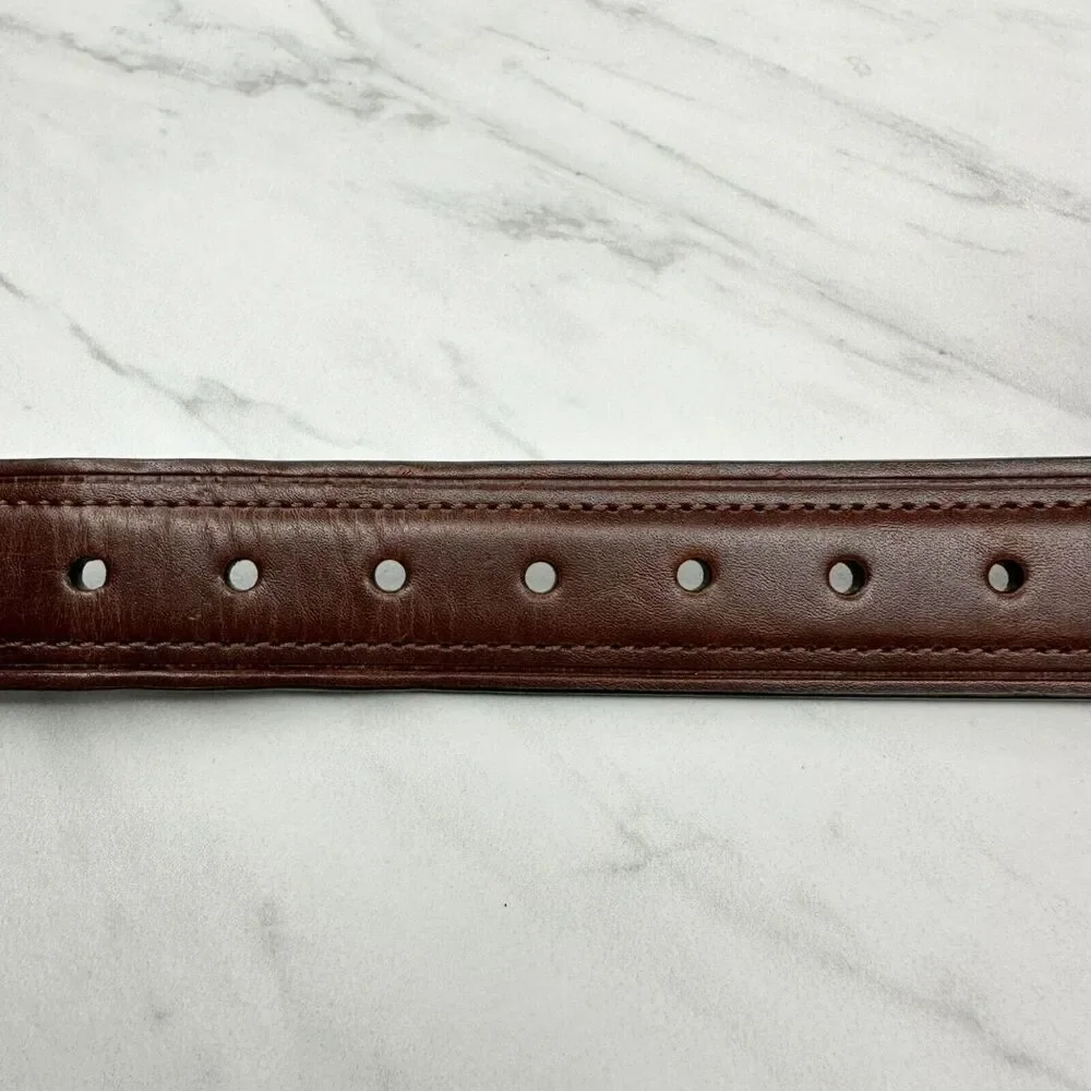 Chaps Black and Brown Faux Leather Reversible Belt Size Small S Kids Youth